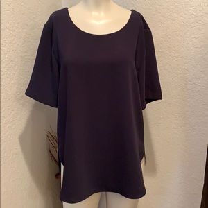 Ann Taylor Navy Blue Blouse